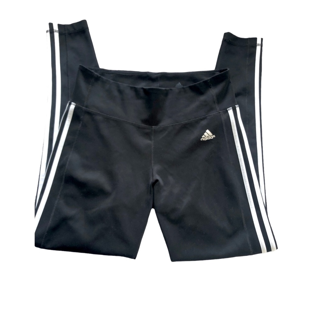ADIDAS CLIMALITE Women's Leggings Yoga Pants / High Waist /Black/ Size L. - Picture 4 of 8